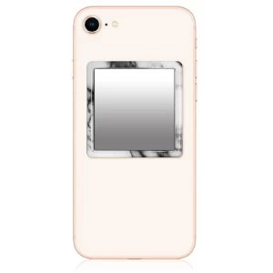 Image of iDecoz White Marble Phone Mirror