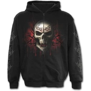 Image of Game Over Full Zip Mens Large Hoodie - Black