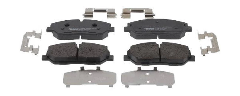 Image of FERODO FDB5403 Brake pad set PREMIER ECO FRICTION prepared for wear warning indicator, with accessories Brake Pad Set,disc brake (402)