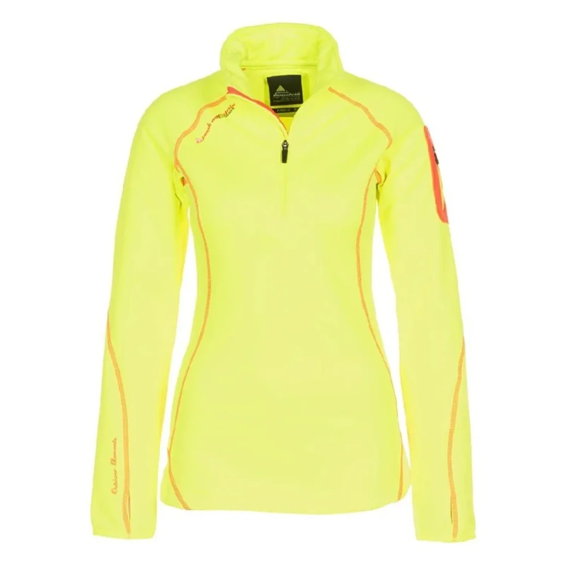 Image of Peak Mountain Girl's fleece shell sweatshirt Peak Mountain Gacerun Jaune Female 16 ans GACERUN/KS-JAUNE