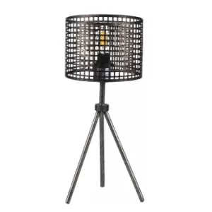 image of Flam Tripod Table Lamp With Round Shade, E14