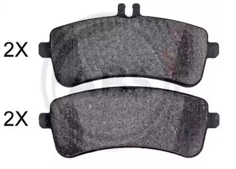 Image of A.B.S. 35086 Brake pad set prepared for wear warning indicator Brake Pad Set,disc brake (402)