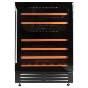 image of LEC 600BLKWCMK2 46 Bottles Integrated Wine Cooler Fridge