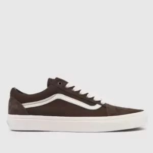 Image of Vans Old Skool Trainers In Brown & Black