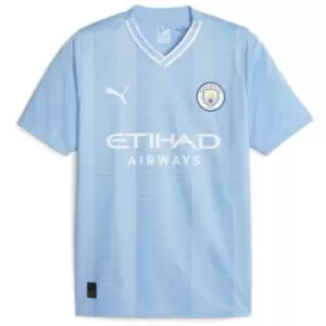 Puma Manchester City Home Shirt 2023 2024 Adults - Blue