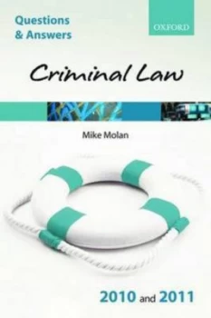 Image of Criminal Law by Mike Molan Book