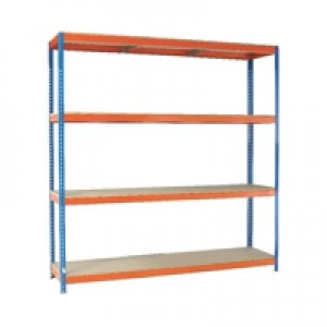 image of Slingsby VFM OrangeZinc Heavy Duty Painted Shelving Unit 379235