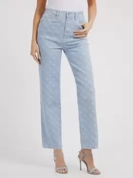 Image of Guess 4G Logo Straight Pants