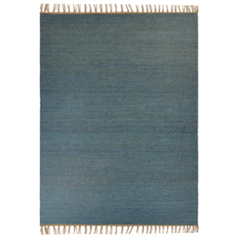 Image of Beliani Rug Lunia Turquoise 160 X 230 Cm Jute