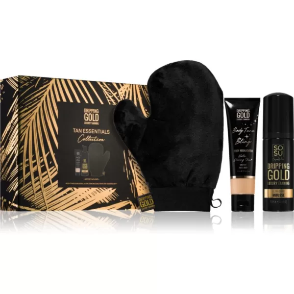 image of Dripping Gold Tan Essentials gift set (with self-tanning effect)