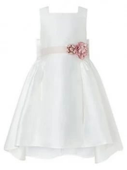 Monsoon Girls Cynthia High Low Dress - Ivory, Size 10 Years, Women