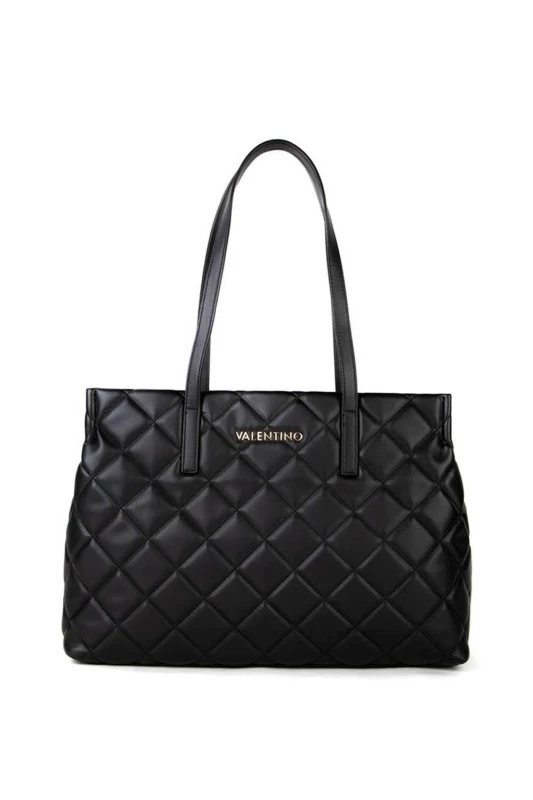 Image of Valentino Bags Ocarina Quilt Shopper Black female