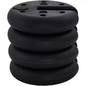 Image of Set of 4 Gazebo Tent Canopy Weight Sand Fillable Strong Plastic - Outsunny