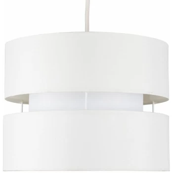 image of Minisun - 2 Tier Ceiling Pendant Light Shade - Cream