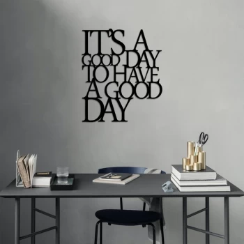 Image of Its A Good - Black Decorative Metal Wall Accessory