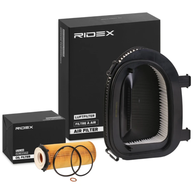 Image of RIDEX 4055F34650 Filter Set with gaskets/seals Filter Set (4055)