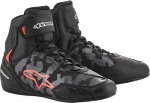 Image of Alpinestars Faster-3 Black Gray Camo Red Fluo US 10