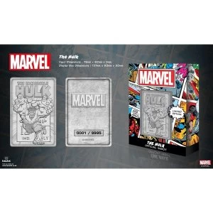 image of The Hulk (Marvel) Silver Limited Edition Collectable Ingot