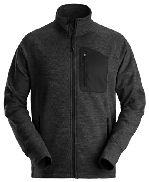 image of Snickers FlexiWork Fleece Jacket - Black - XXXL