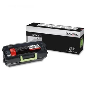 image of Lexmark 62D0XA0 Black Laser Toner Ink Cartridge