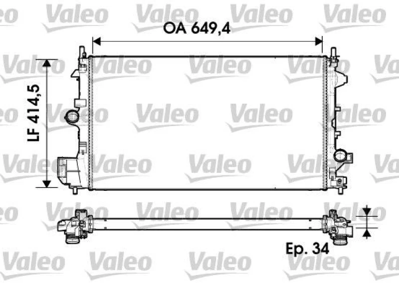 Image of Engine radiator VALEO 734339