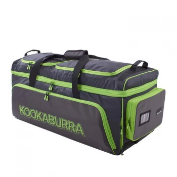 Image of Kookaburra Pro Wheeled Holdall - Black/Lime