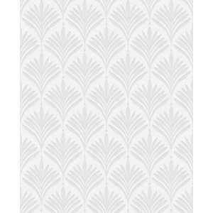 Image of Superfresco Easy Bonnie Geo White/Silver Decorative Wallpaper - 10m