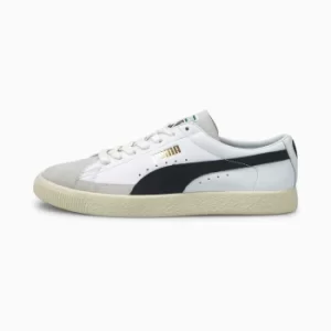 image of Womens PUMA Basket VTG Trainers, White/Black Size 5 Shoes