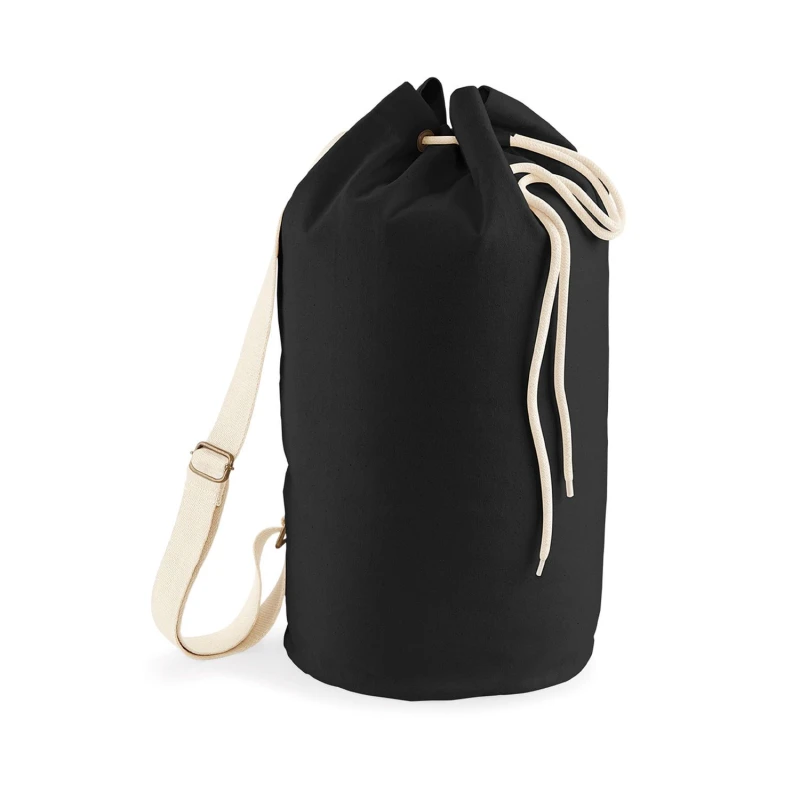 Image of Westford Mill Mens Drawstring Bag in Black Male