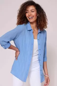Image of Seersucker Long Sleeve Shirt