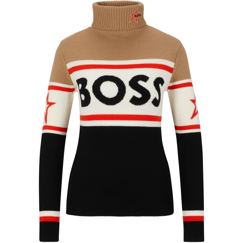 Image of Boss Womens Ski Midlayer Beige female 12 (L)