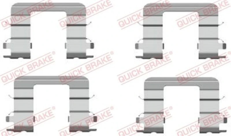 Image of QUICK BRAKE Brake pad fitting kit QUICK BRAKE 109-1696