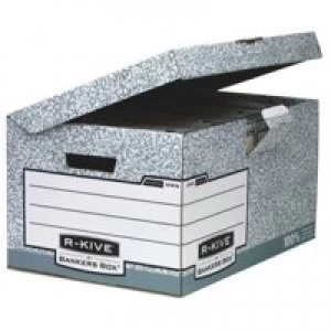 Image of Fellowes Bankers Box System A4/FS Flip Top Storage Box PK10