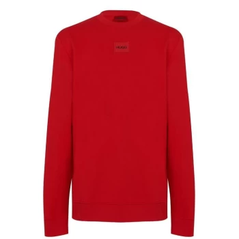 image of Hugo Boss Duragol Red Patch Logo Sweatshirt Red Size L Men