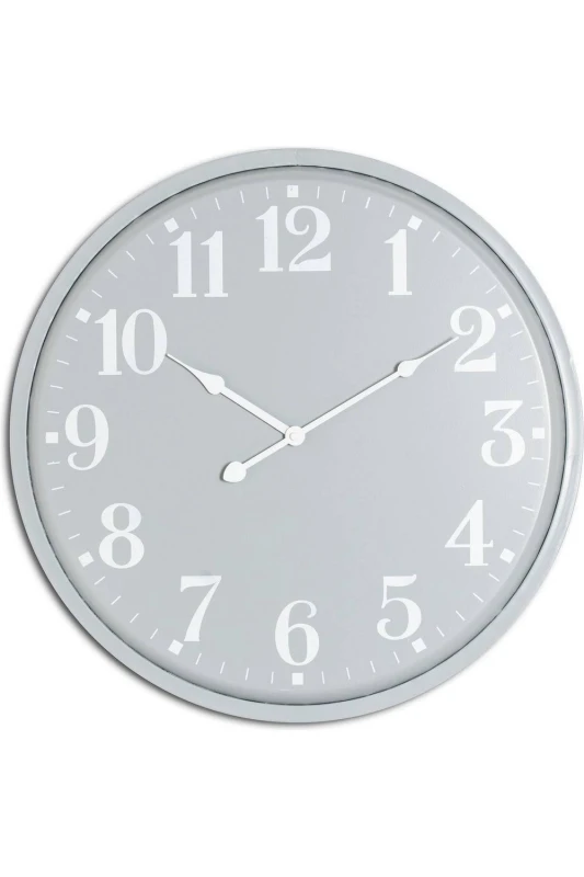 Image of Hill Interiors Ashmount Wall Clock in Grey Grey Unisex