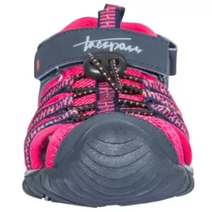 Image of Trespass Childrens/Kids Nantucket Active Closed Toe Beach Sandals (1 Youth UK) (Heather Rose)