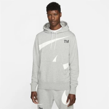 Image of Nike Swoosh Pullover Hoodie Mens - Dark Grey