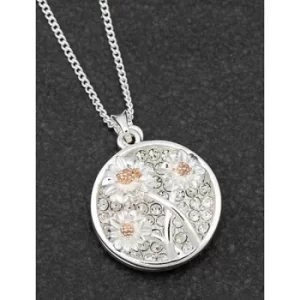 Image of Botanical Two Tone Glam Gerbera Necklace