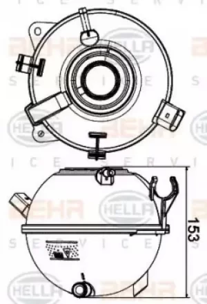 Radiator Tank 8MA376702-434 by BEHR