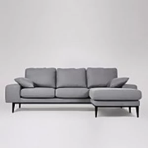 image of Swoon Tulum Smart Wool Corner Sofa - Right Hand Side - Corner Sofa - Pepper