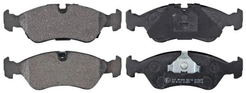 Image of A.B.S. 36667 Brake pad set without integrated wear sensor Brake Pad Set,disc brake (402)