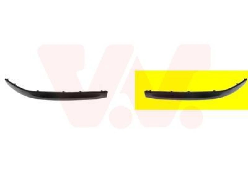 Image of VAN WEZEL Bumper moulding VAN WEZEL 7622581