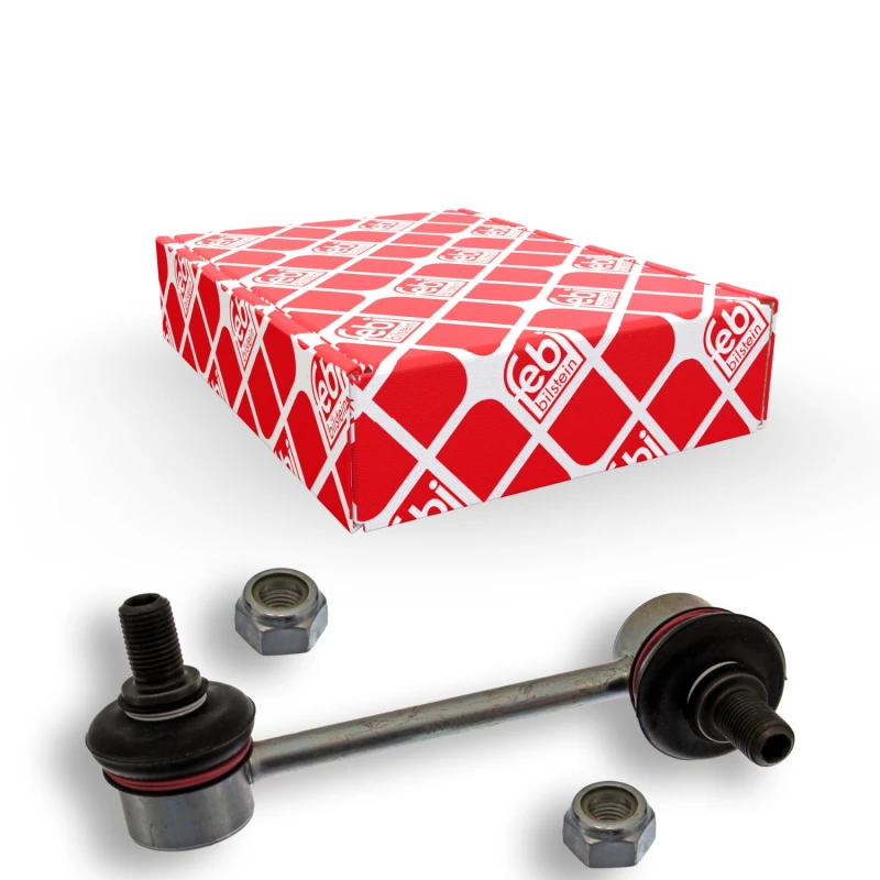 Image of FEBI BILSTEIN 42947 Anti-roll bar link Front Axle Left Steel Link Stabiliser (3229)