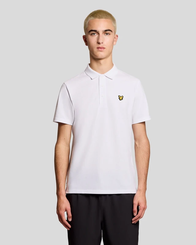 Image of Lyle & Scott Mens Sports Polo Shirt in White