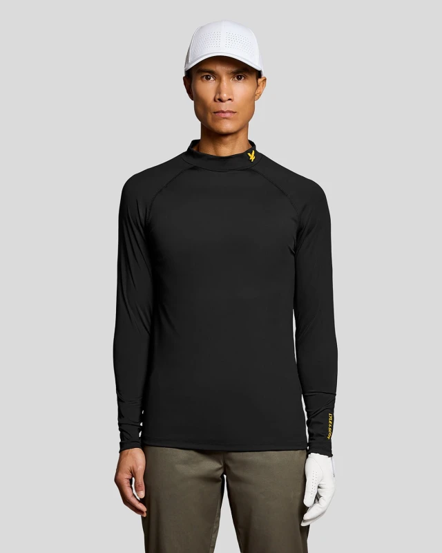 Image of Lyle & Scott Mens Golf Technical Baselayer in Black