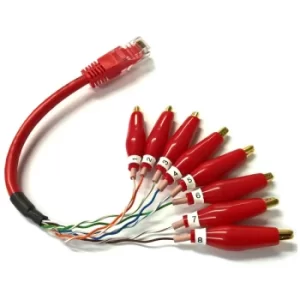 Image of Peak RJC08 RJ45-Croc Clip breakout adaptor