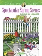 Image of creative haven spectacular spring scenes color by number