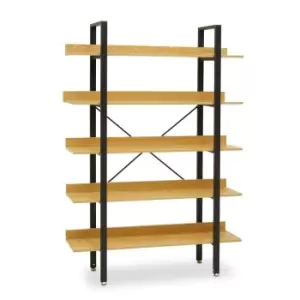 image of Premier Housewares Laxton 5 Tier Shelf Unit, Yellow