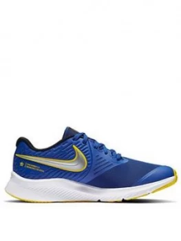 image of Nike Star Runner 2 Junior Trainers - Blue, Size 5