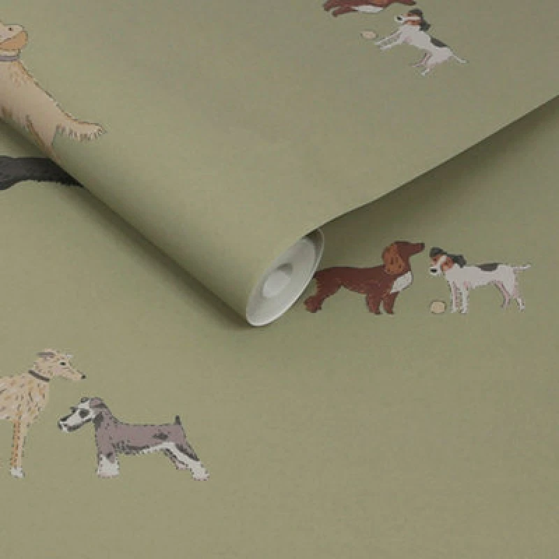 Image of Sophie Allport Doggy Daycare Mossbank Green Wallpaper